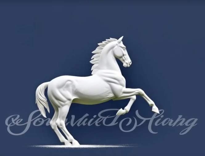 Frohes Jahr des Pferdes.